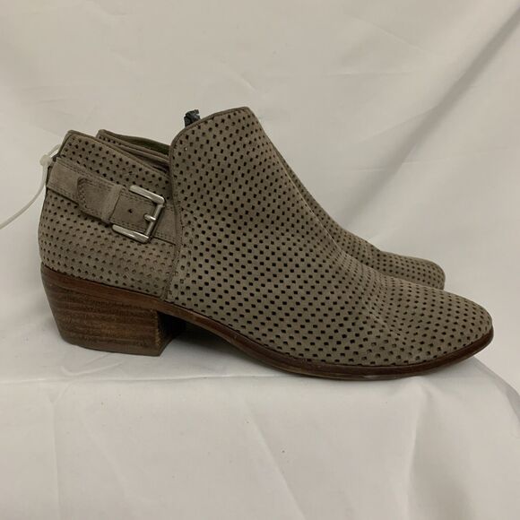 Sam Edelman Paula Suede Perforated Booties Womens 10 - Picture 2 of 8